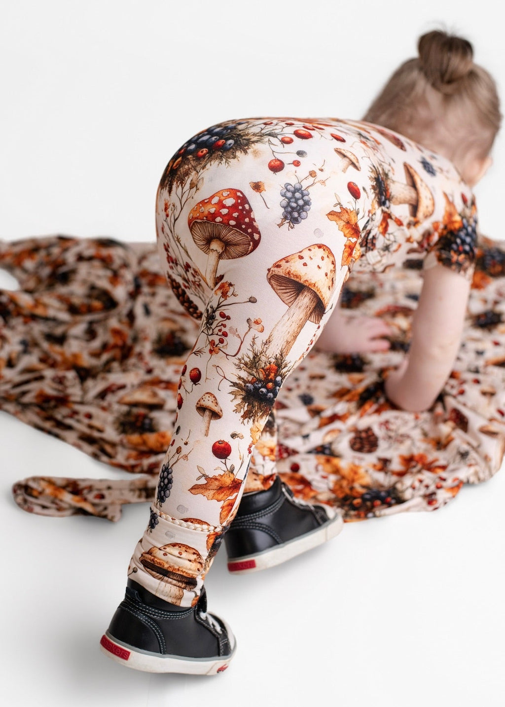 Front Opening Ready Set Romper® in Mushrooms