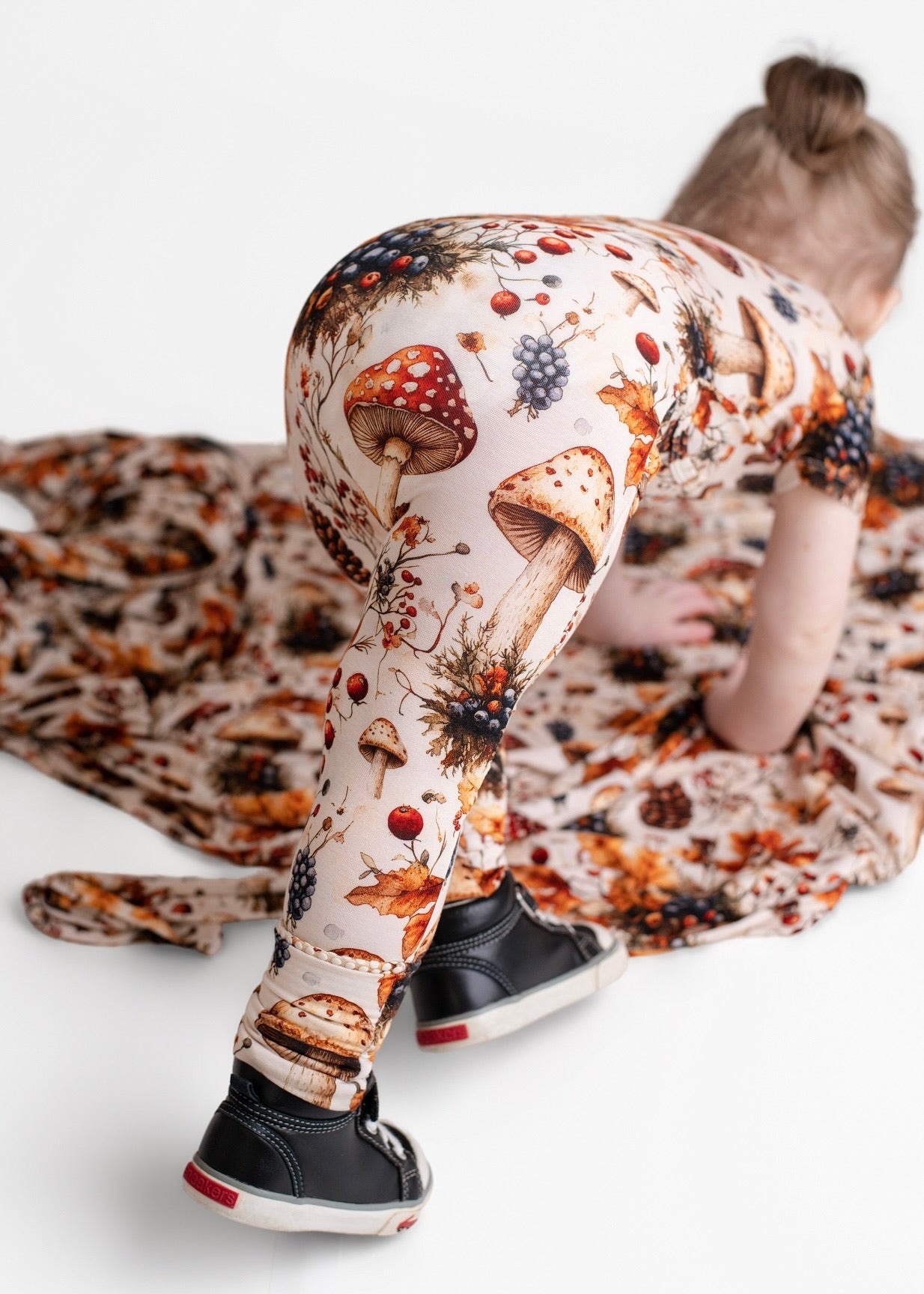 Front Opening Ready Set Romper® in Mushrooms