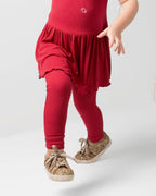 Reversible Opening Ready Set Romper® Twirl in Ribbed Crimson