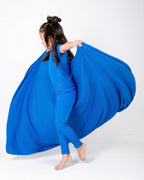 2 pc Loungewear Set in Ribbed Sapphire