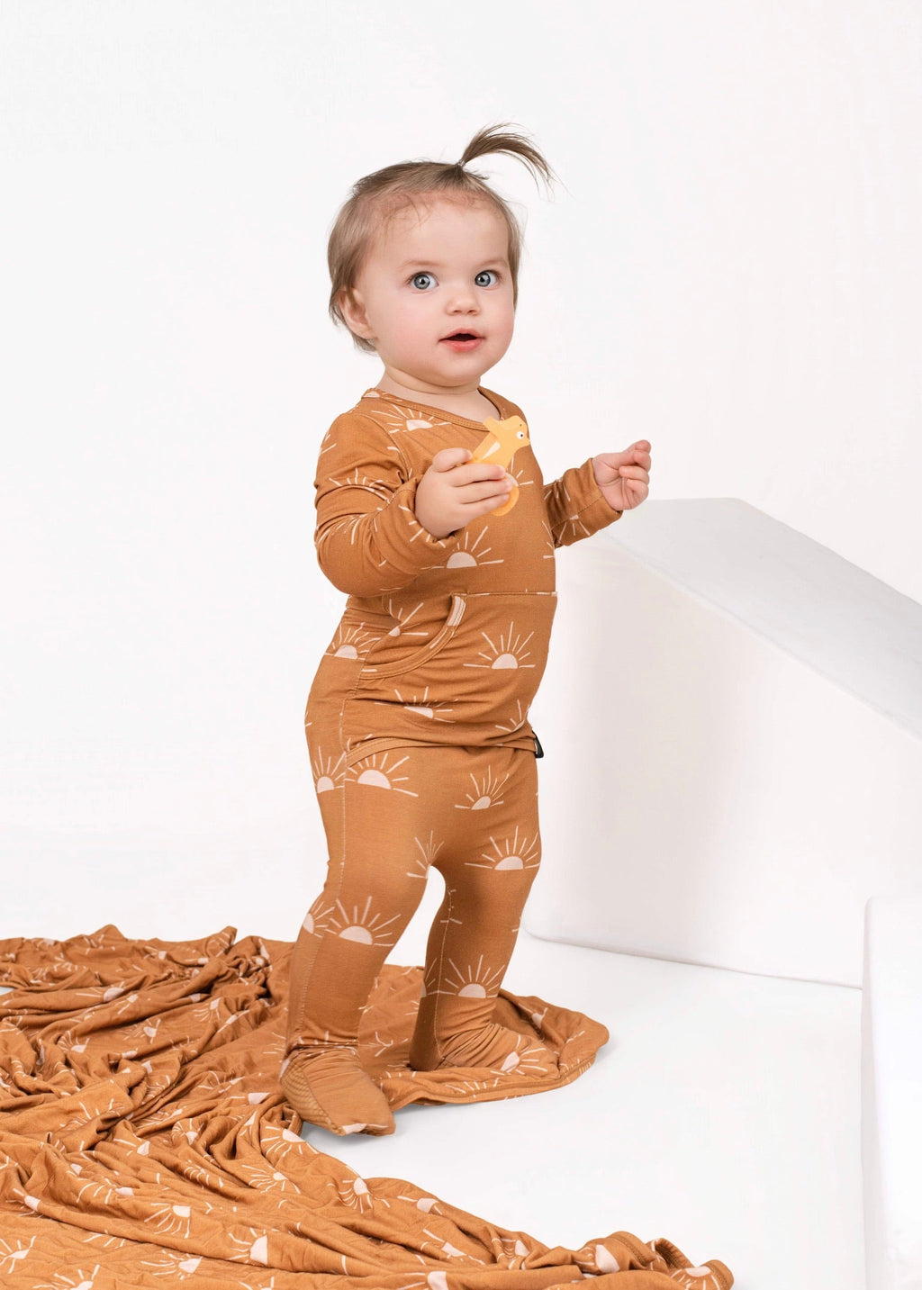 Front Opening Ready Set Romper® in Sunny