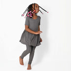 Reversible Opening Ready Set Romper® Twirl in Ribbed Stormy