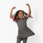 Reversible Opening Ready Set Romper® Twirl in Ribbed Stormy