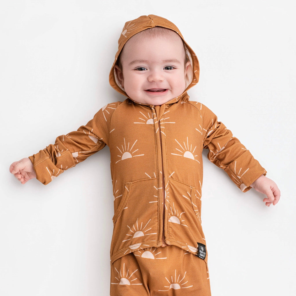 Front Opening Ready Set Romper® ZIP-IT! in Sunny