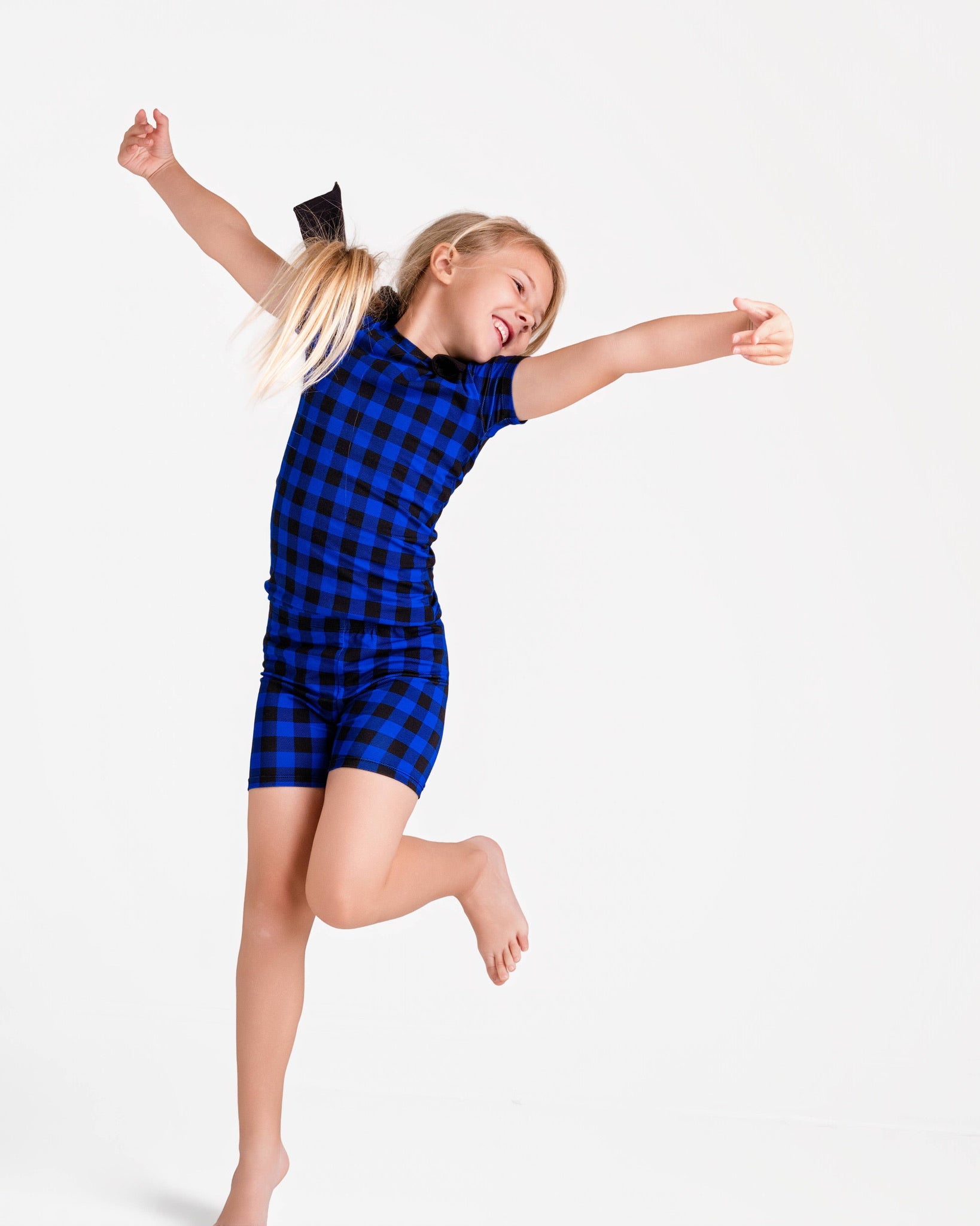2 pc Loungewear Set in Blue Buffalo Plaid