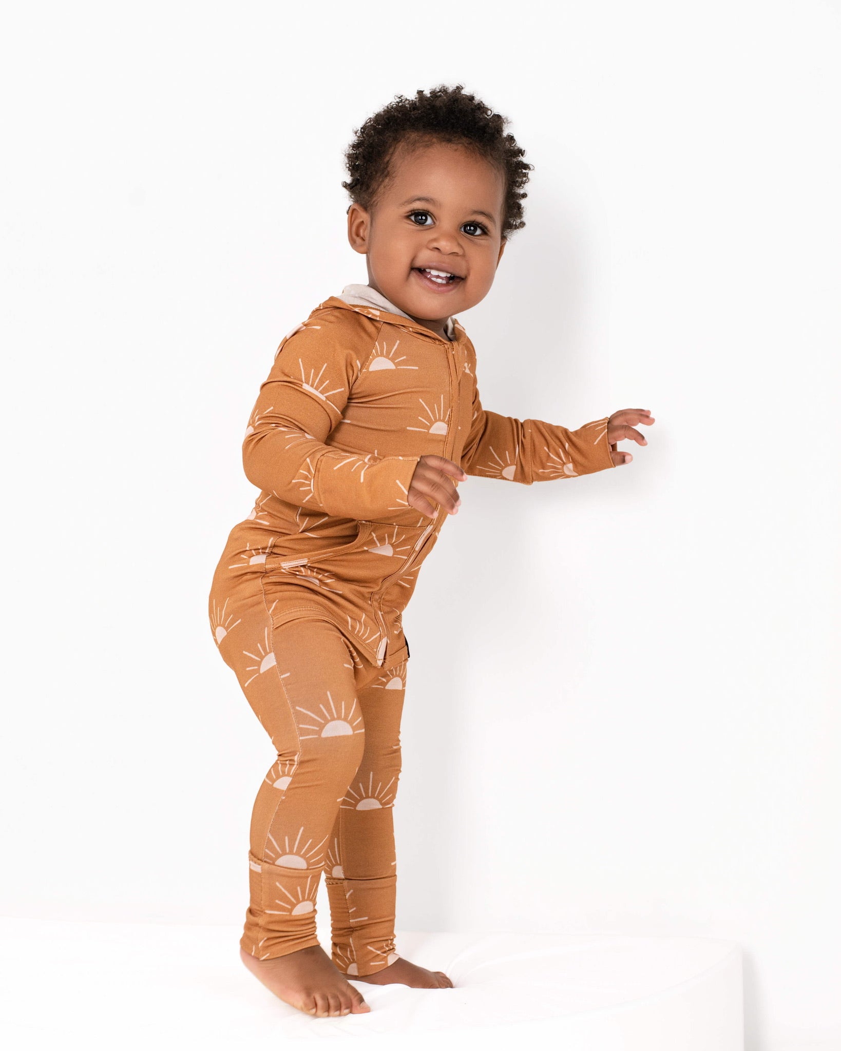 Front Opening Ready Set Romper® ZIP-IT! in Sunny