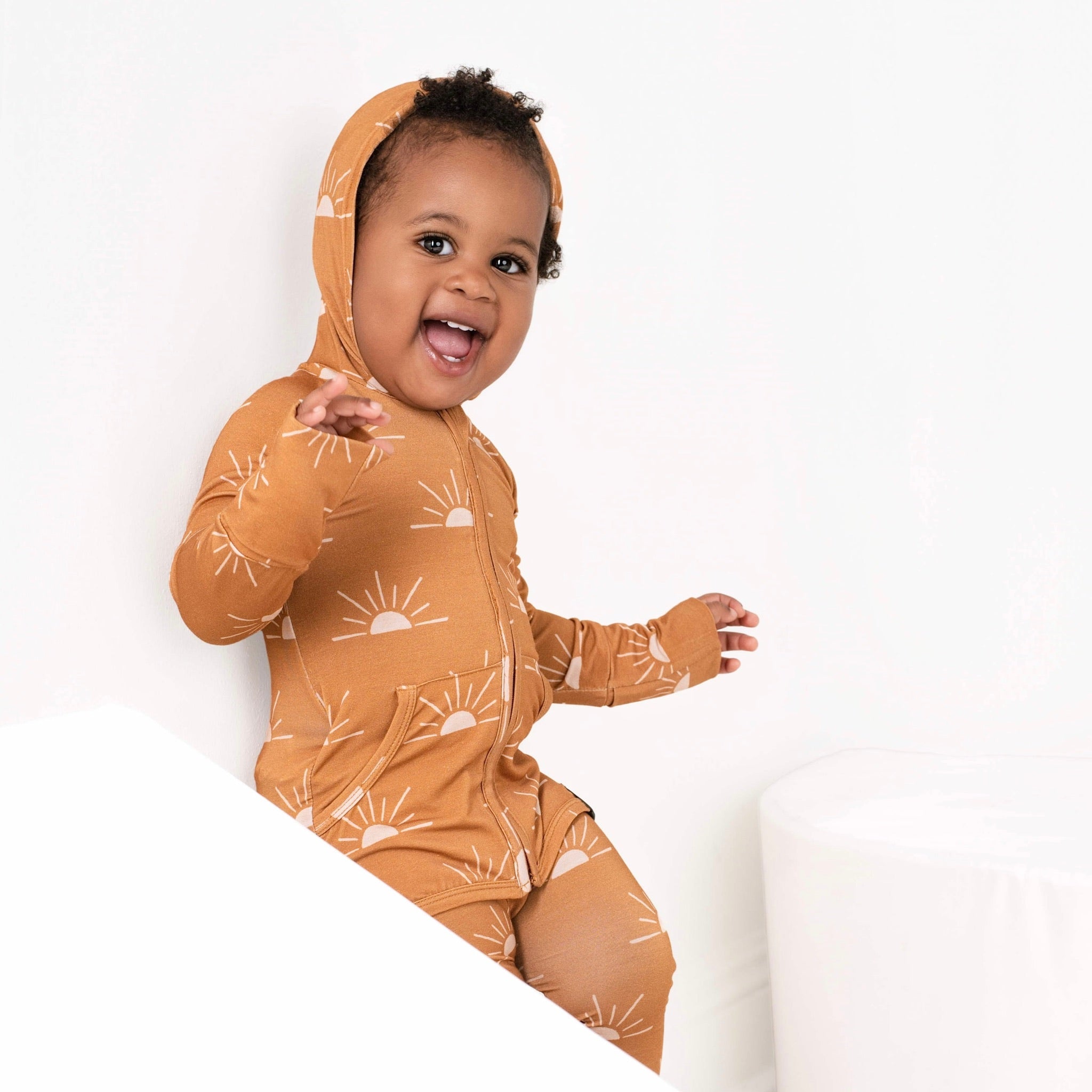Front Opening Ready Set Romper® ZIP-IT! in Sunny