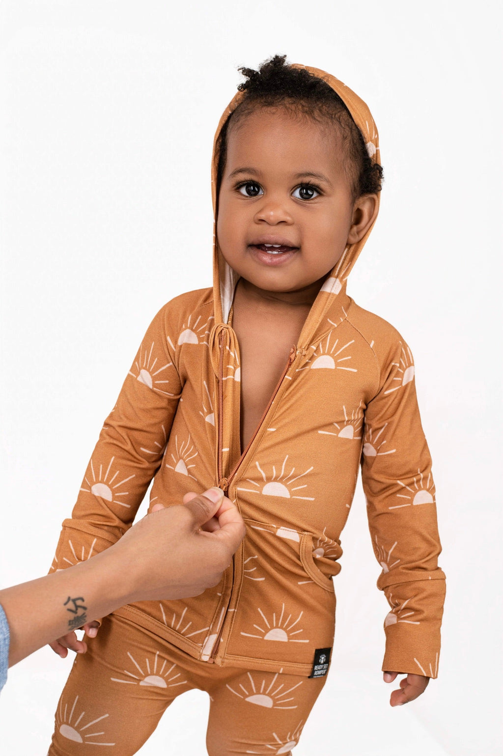 Front Opening Ready Set Romper® ZIP-IT! in Sunny