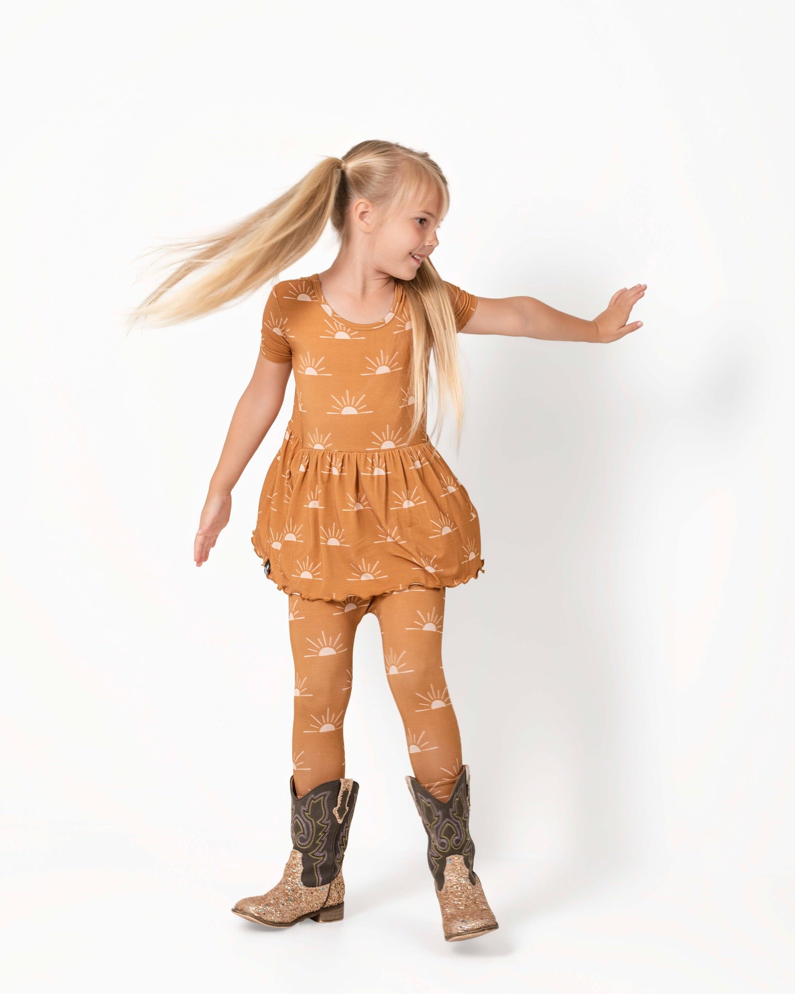 Reversible Opening Ready Set Romper® Twirl in Sunny