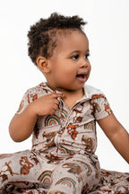 Front Opening Ready Set Romper® ZIP-IT! in Woodland Animals
