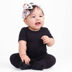 Front Opening Ready Set Romper® in Ribbed Essential Midnight