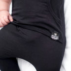 Front Opening Ready Set Romper® in Ribbed Essential Midnight