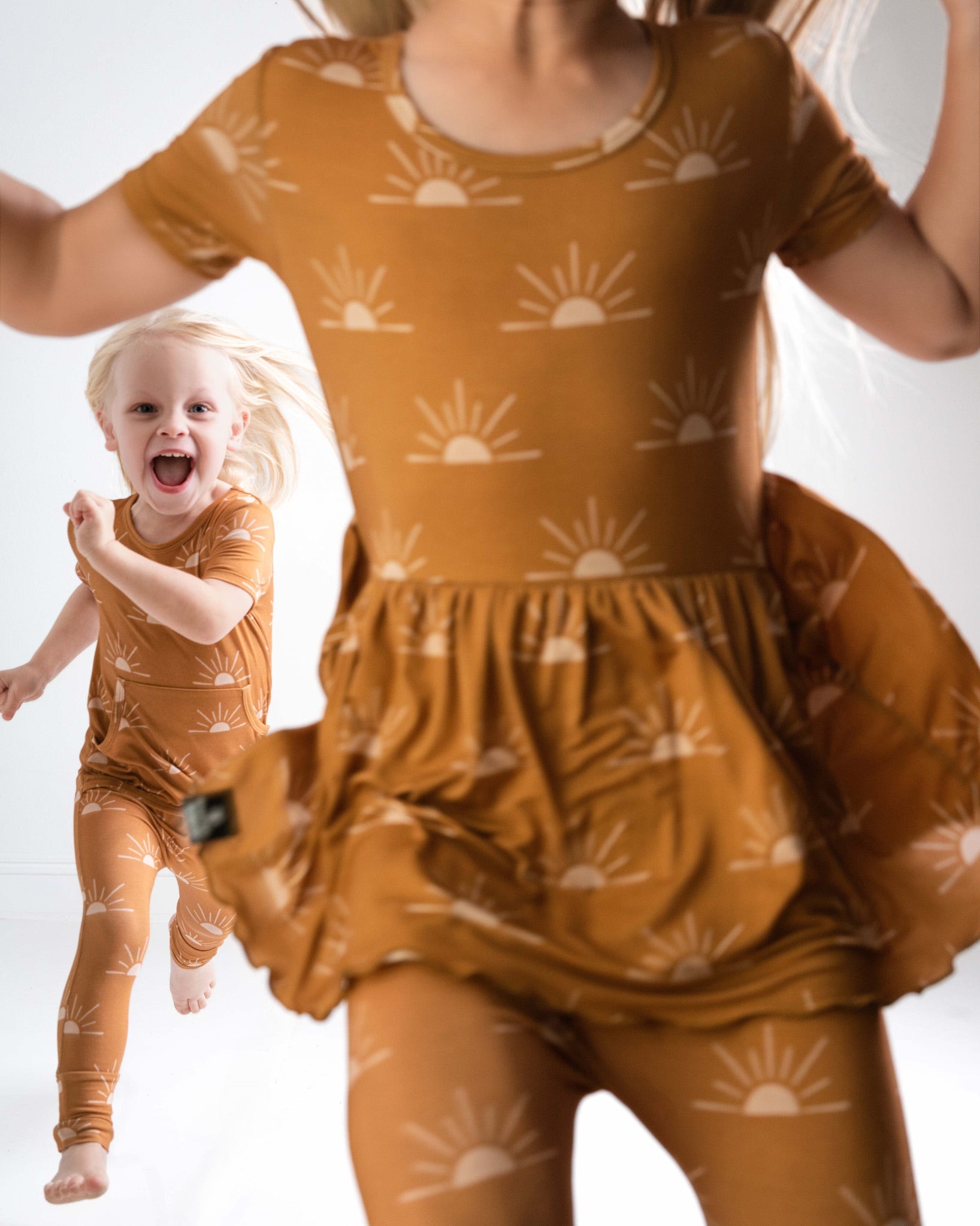 Reversible Opening Ready Set Romper® Twirl in Sunny
