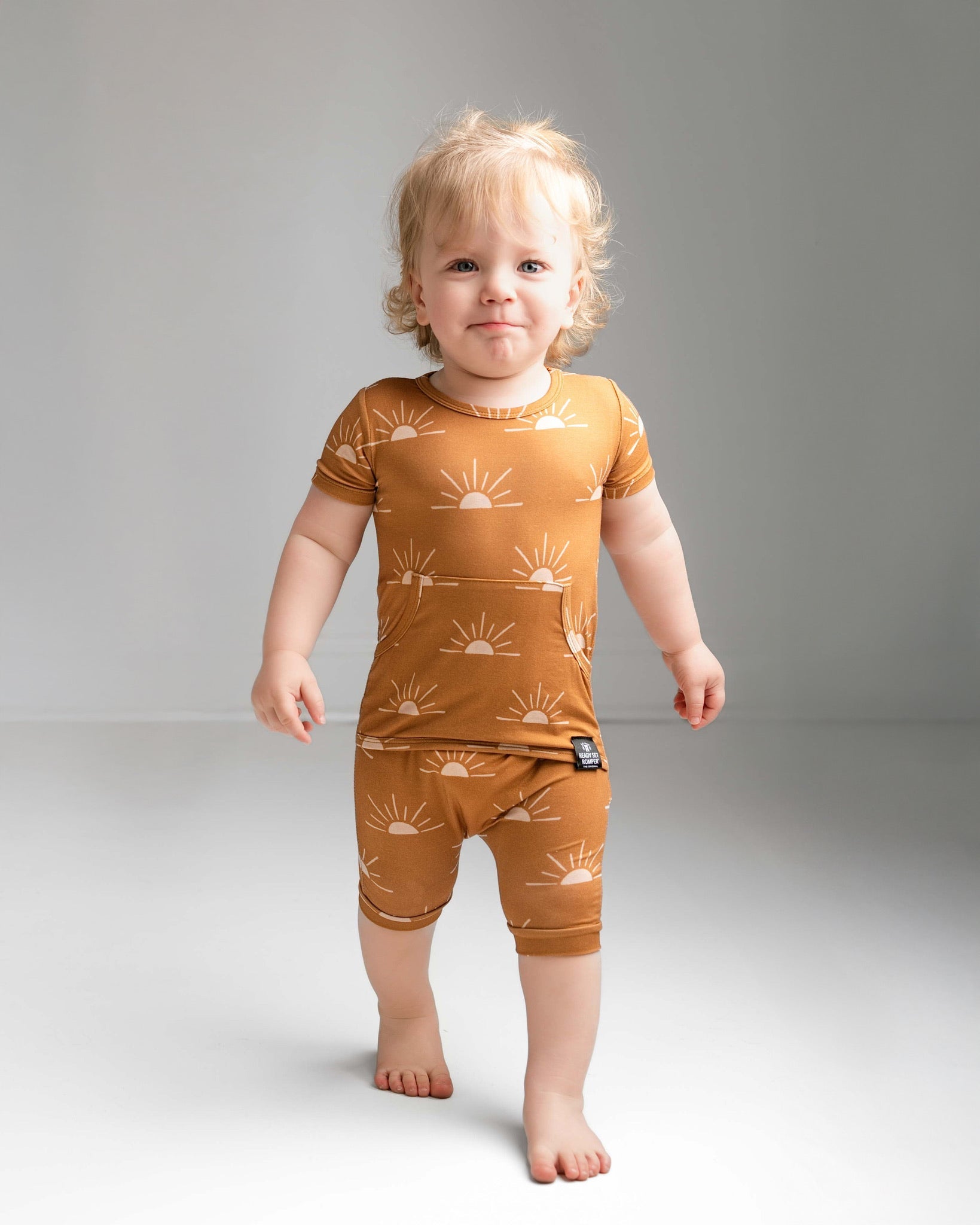 Front Opening Ready Set Romper® Shortie in Sunny