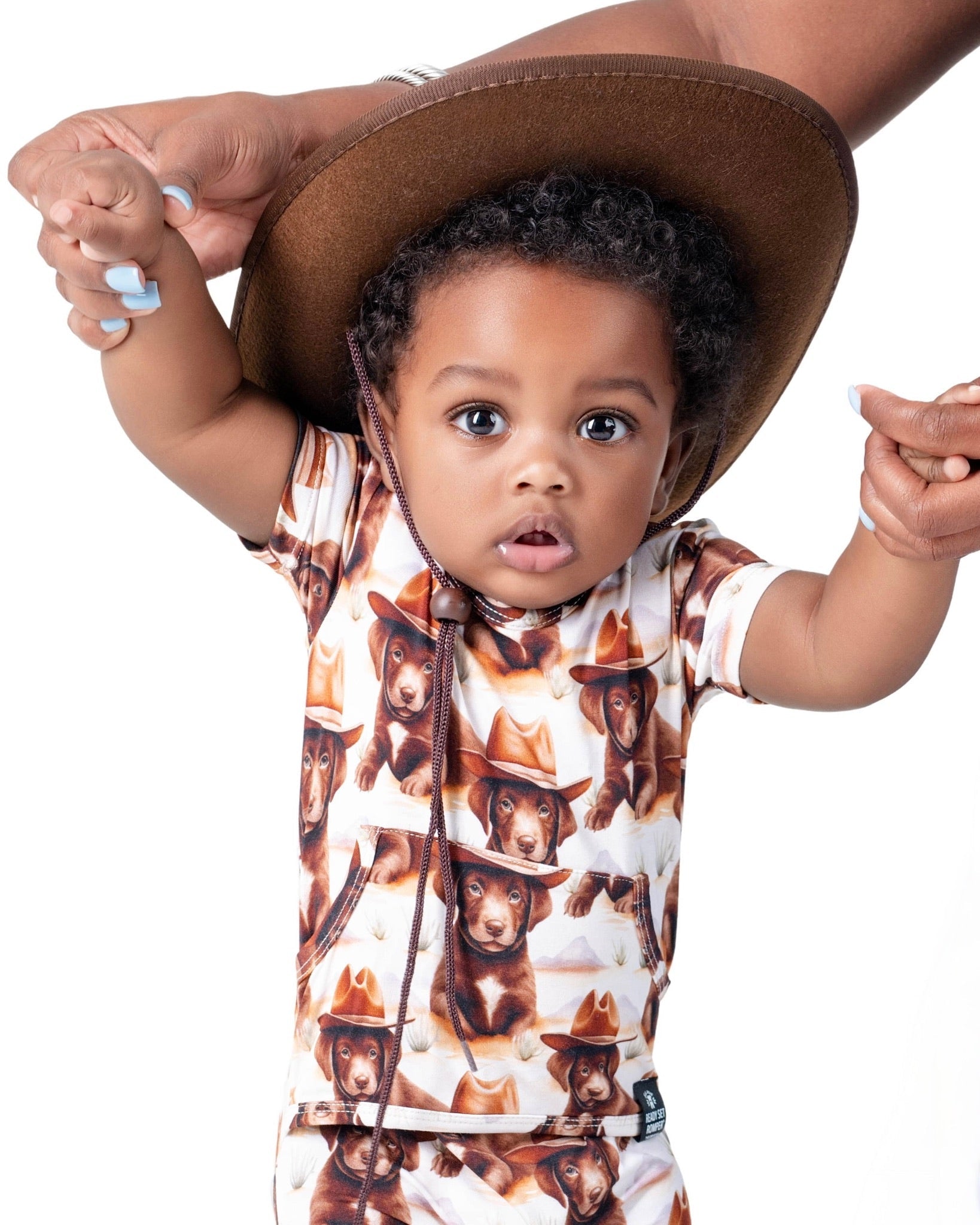 Front Opening Ready Set Romper® Shortie in Old Yellerstone