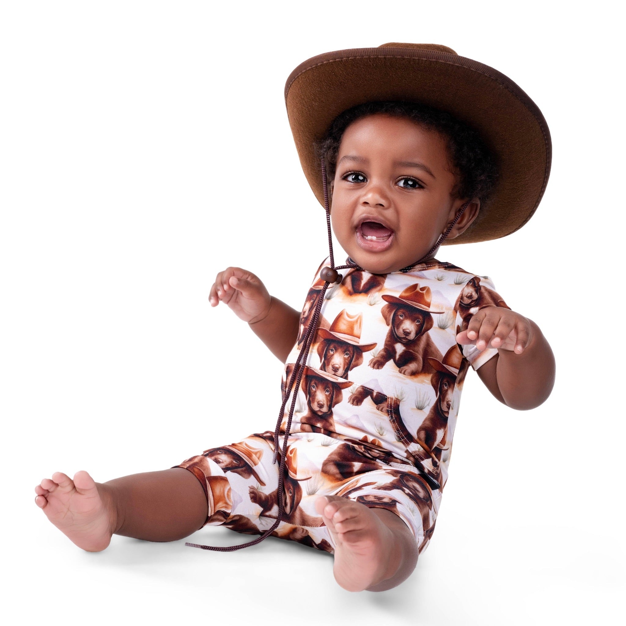Front Opening Ready Set Romper® Shortie in Old Yellerstone