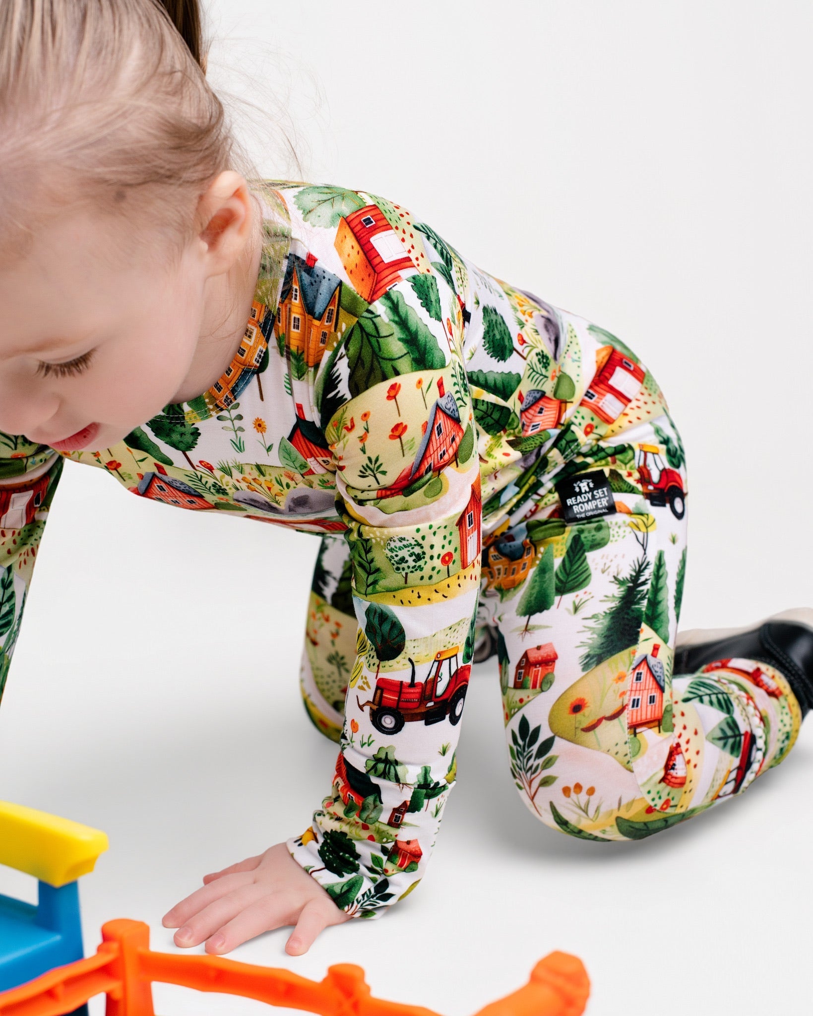 Front Opening Ready Set Romper® in Farmland