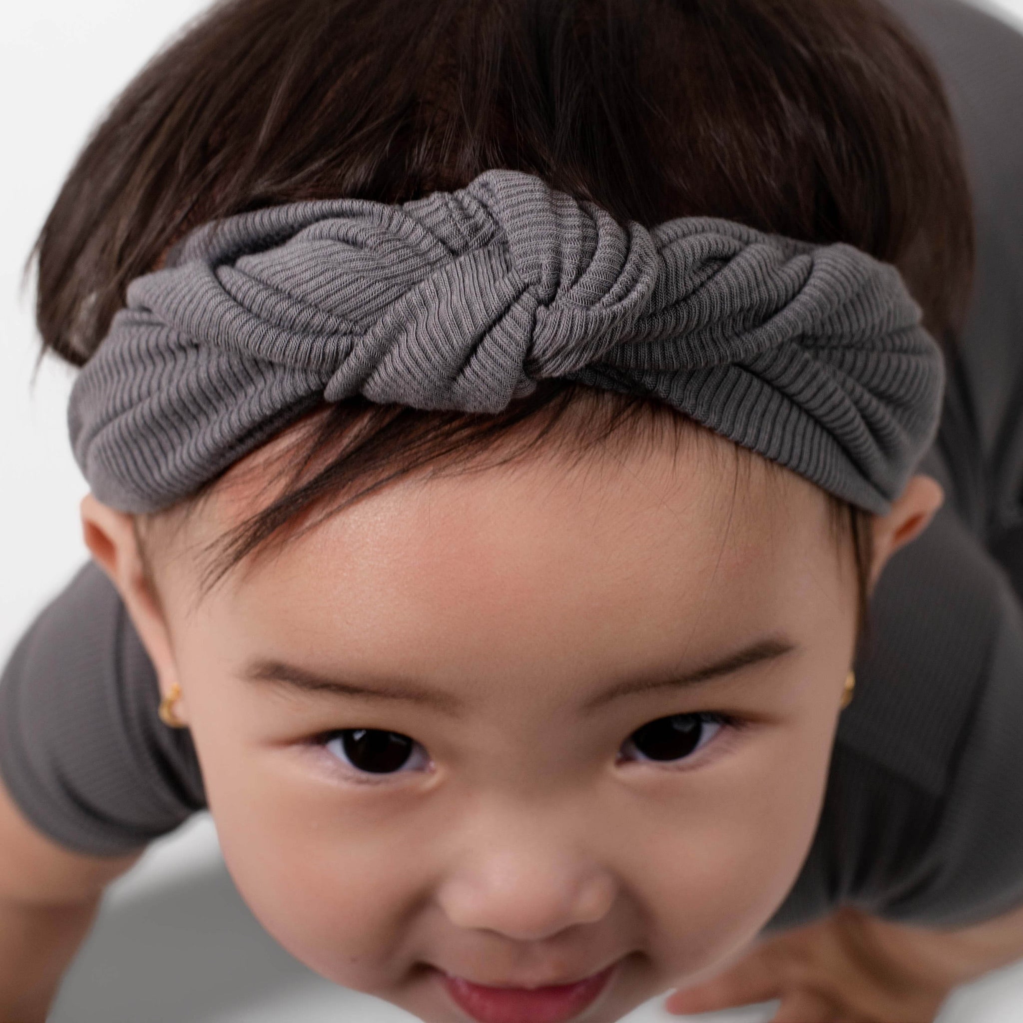 Headwrap in Ribbed Stormy