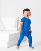 Front Opening Ready Set Romper® in Ribbed Sapphire