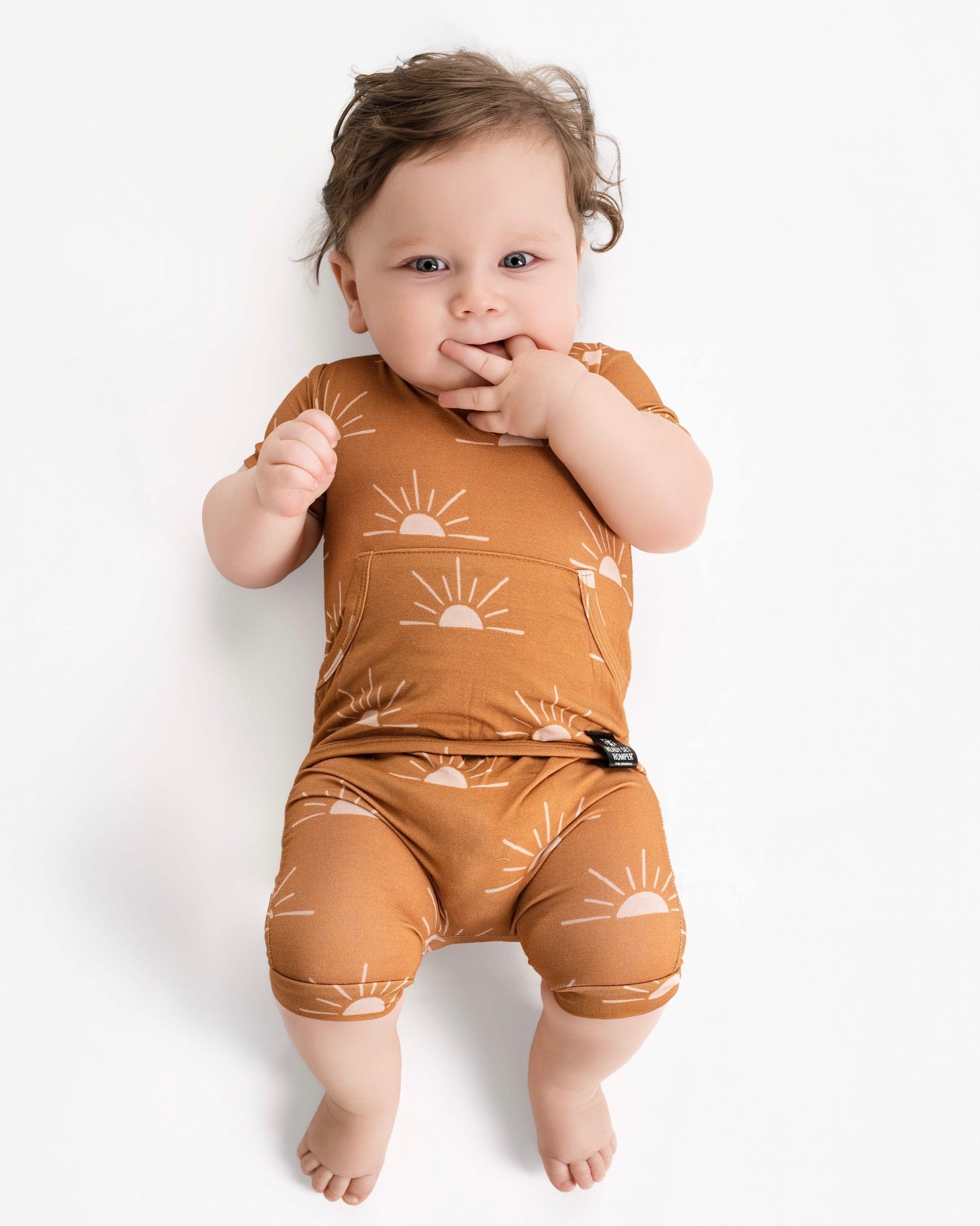Front Opening Ready Set Romper® Shortie in Sunny