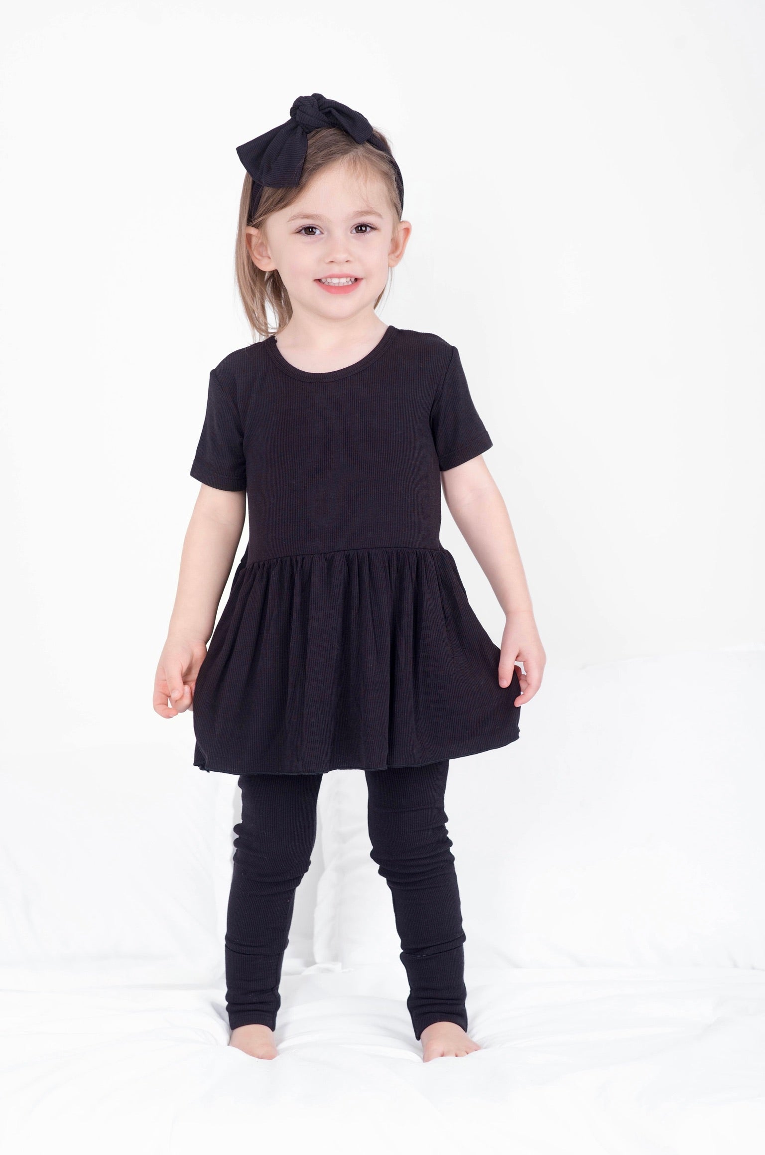 Reversible Opening Ready Set Romper® in Ribbed Essential Midnight