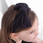 Headwrap in Ribbed Essential Midnight