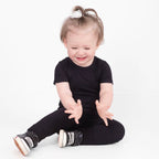 Front Opening Ready Set Romper® in Ribbed Essential Midnight
