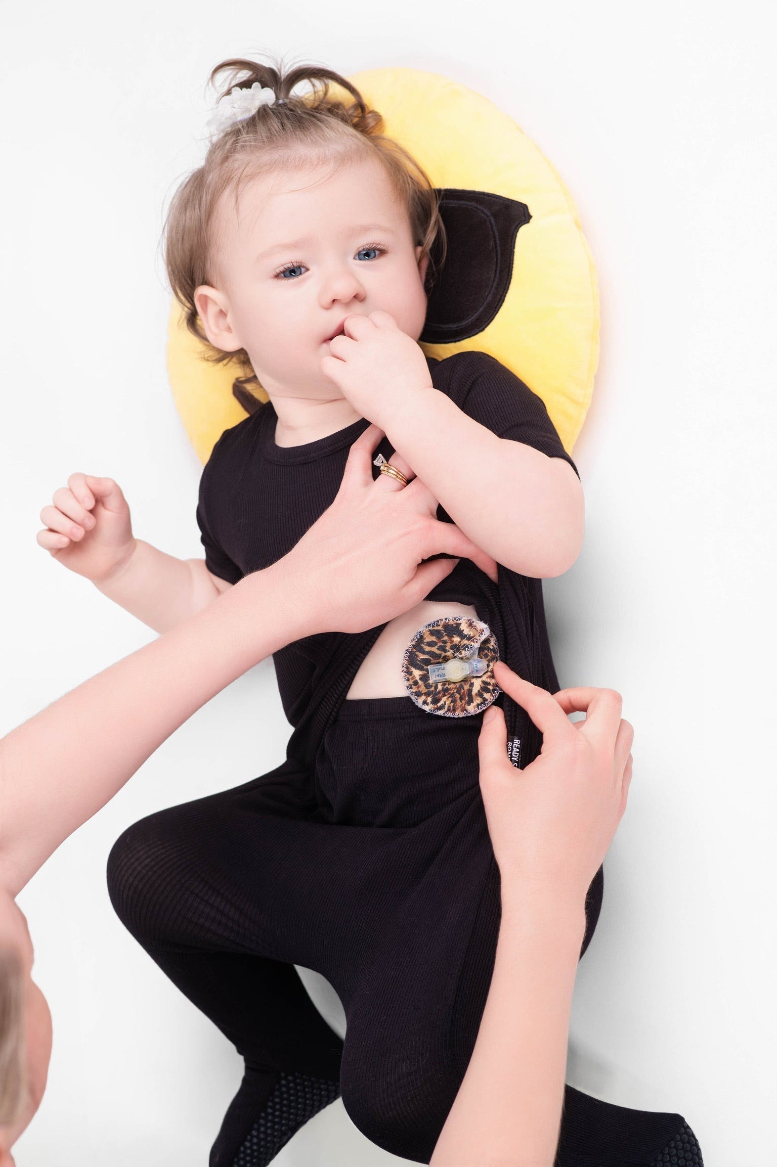 Front Opening Ready Set Romper® in Ribbed Essential Midnight