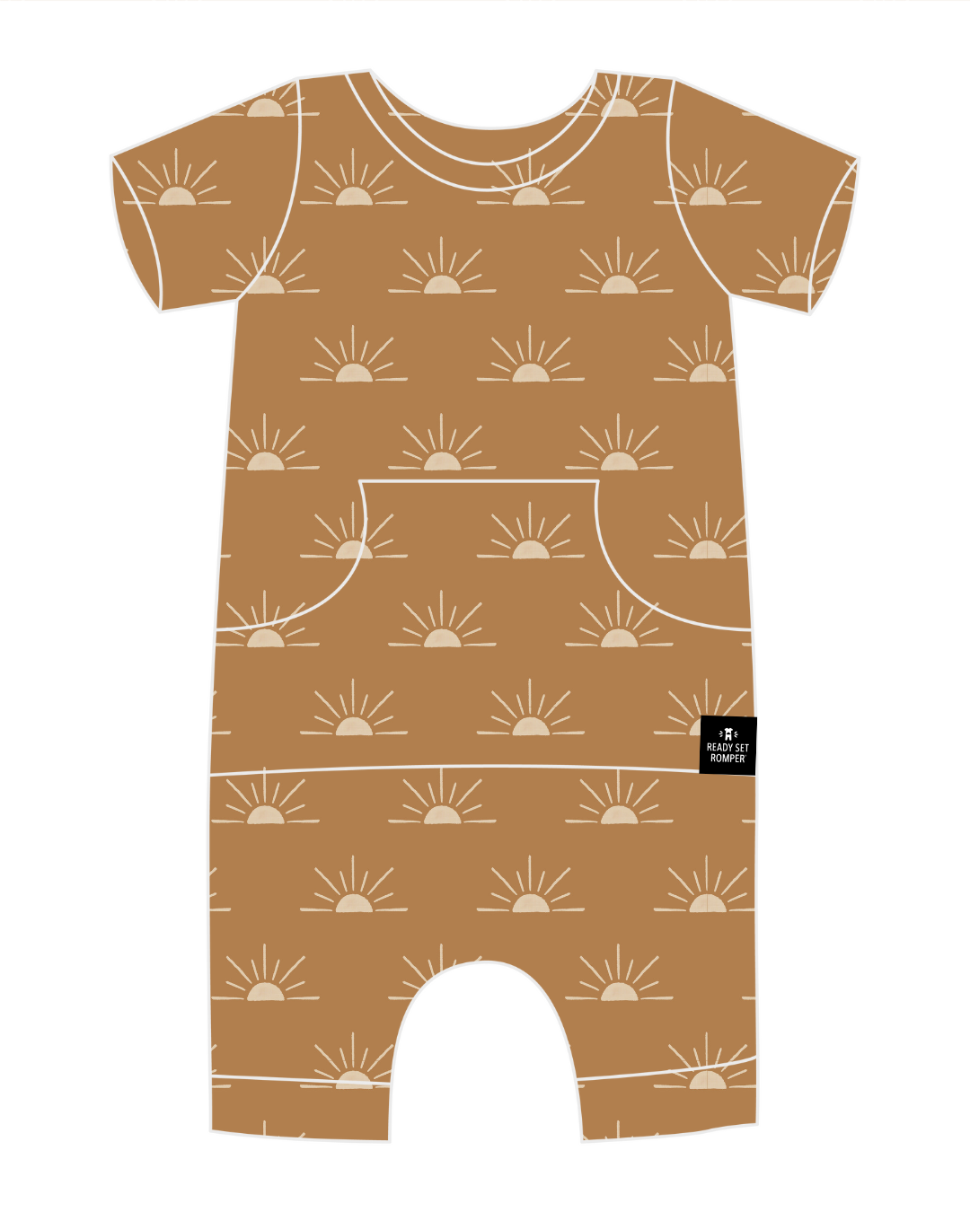 Front Opening Ready Set Romper® Shortie in Sunny