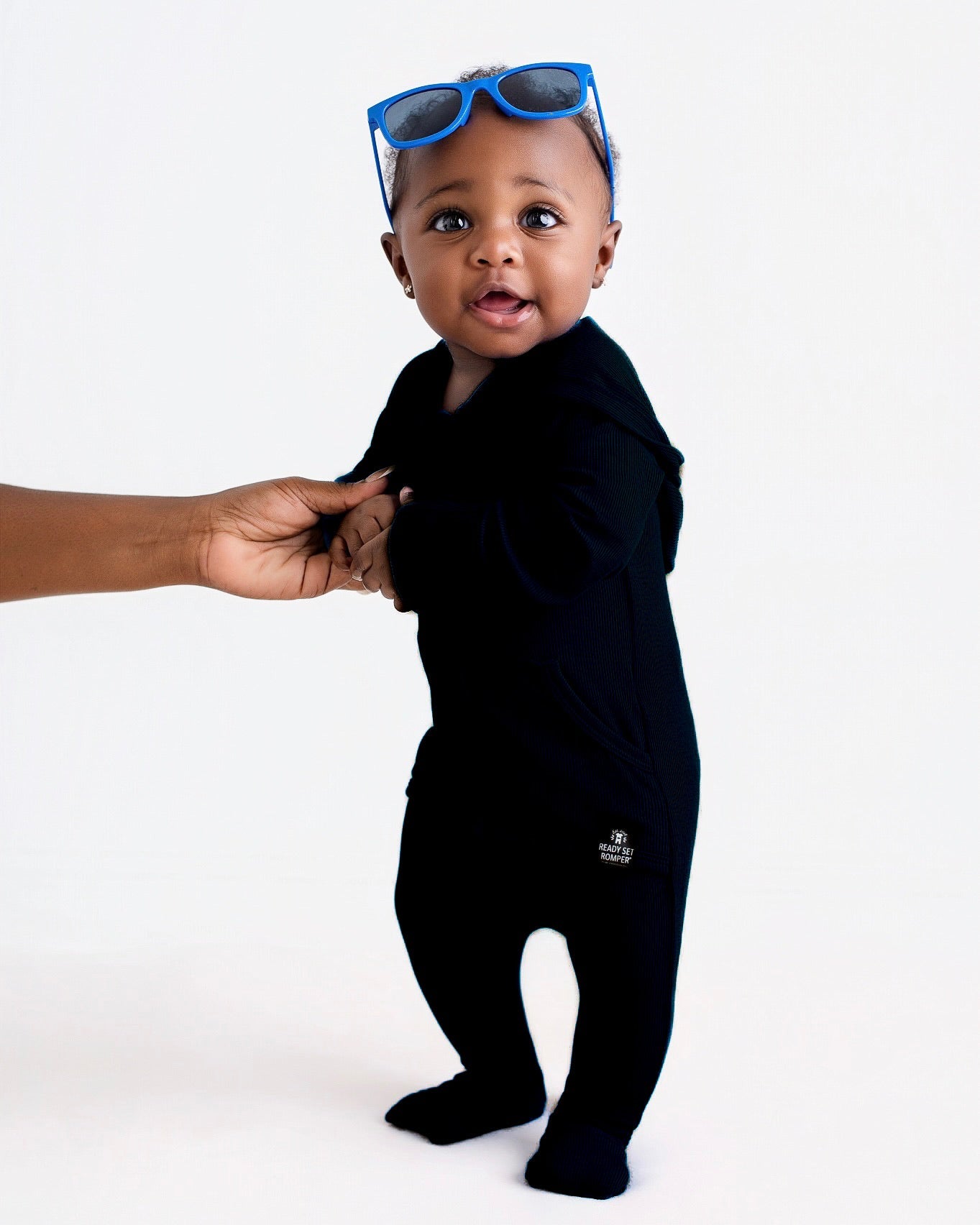 Front Opening Ready Set Romper® ZIP-IT! in Essential Midnight