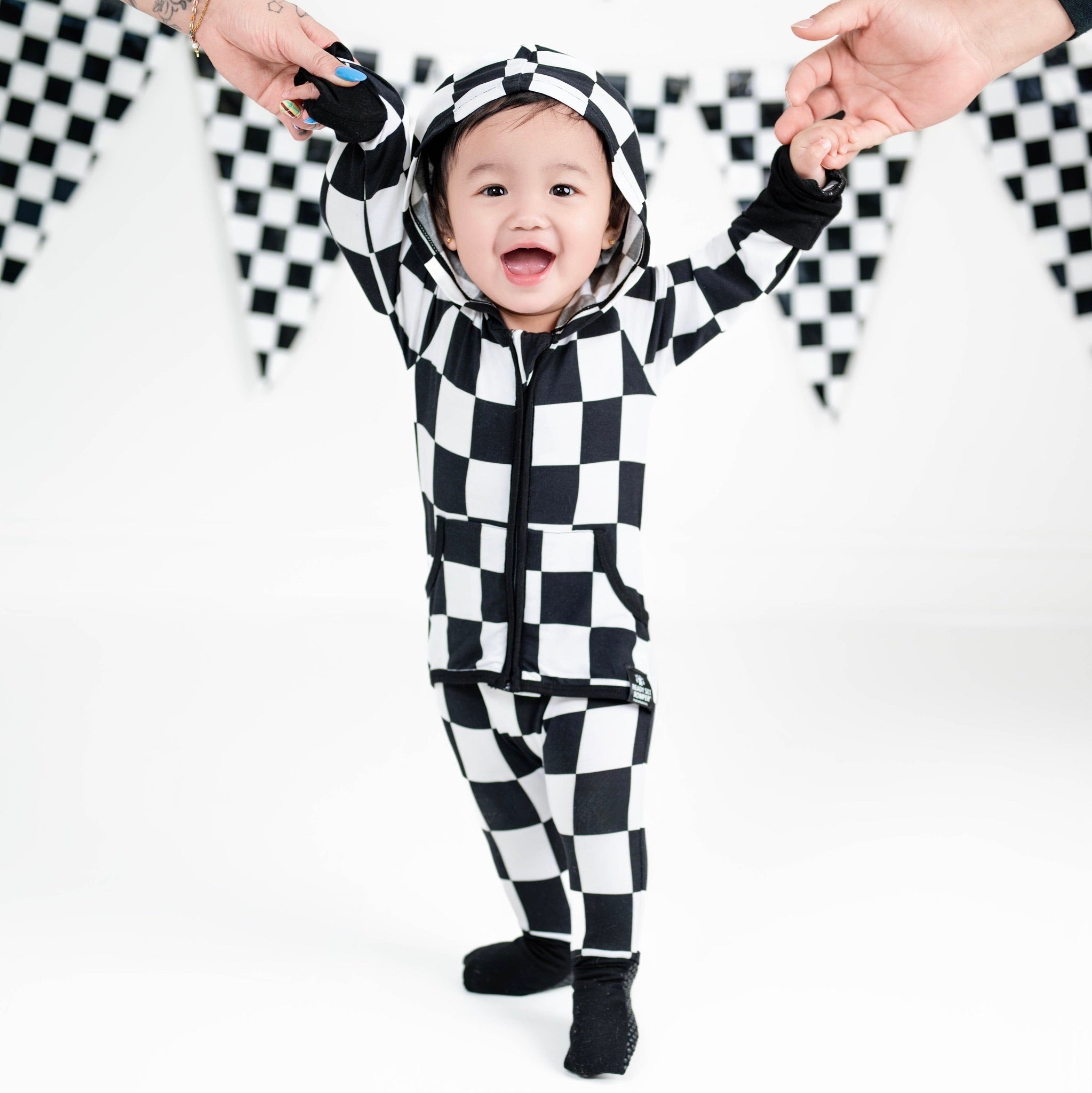 Front Opening Ready Set Romper® ZIP-IT! in Fast Lane
