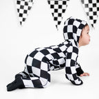 Front Opening Ready Set Romper® ZIP-IT! in Fast Lane
