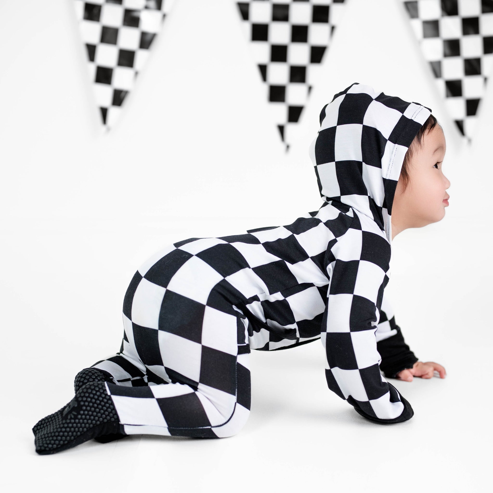 Front Opening Ready Set Romper® ZIP-IT! in Fast Lane