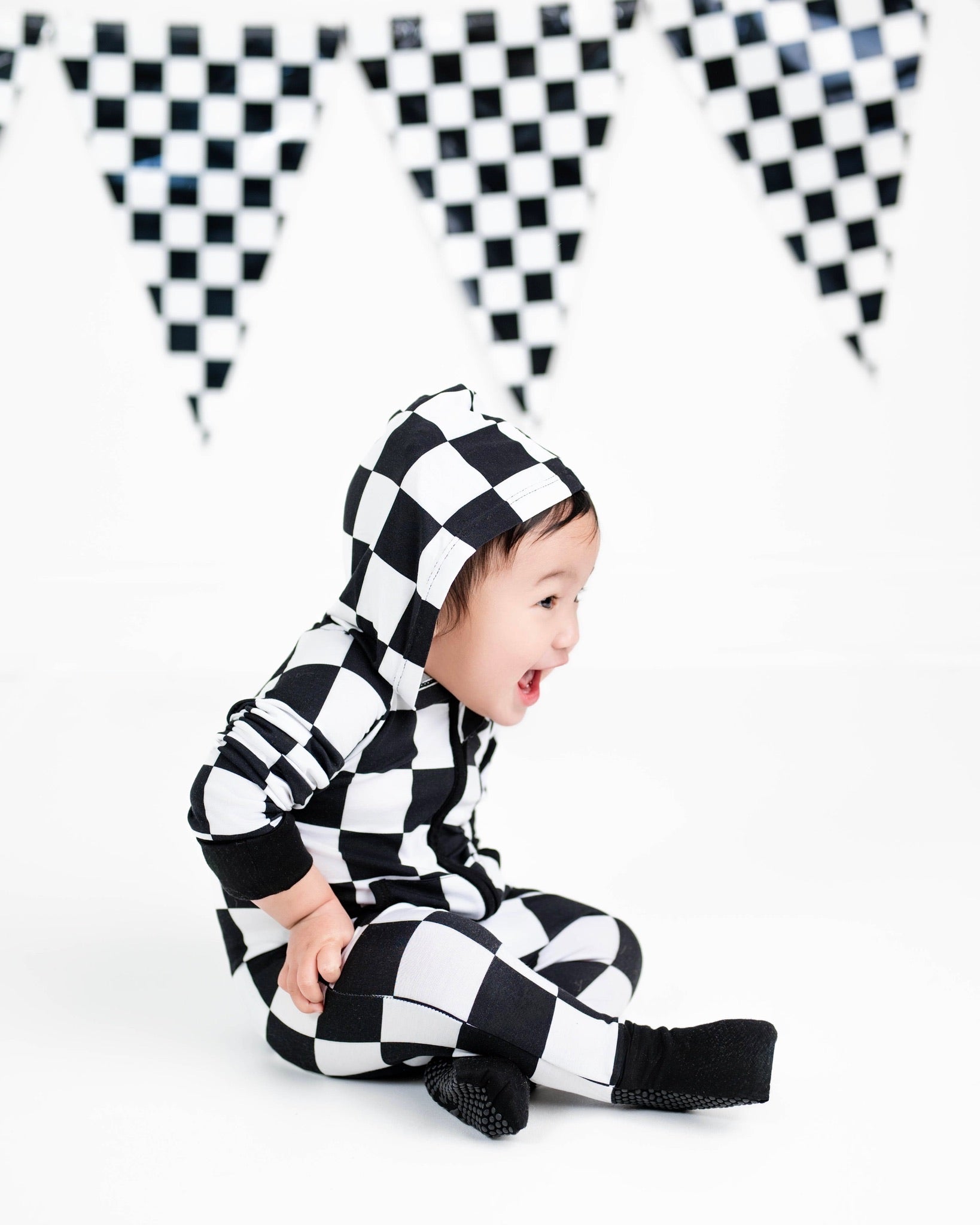 Front Opening Ready Set Romper® ZIP-IT! in Fast Lane