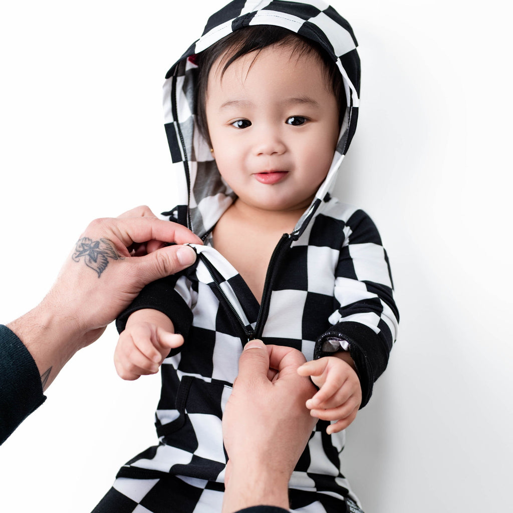 Front Opening Ready Set Romper® ZIP-IT! in Fast Lane