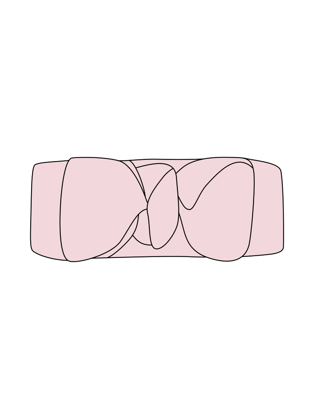 Headwrap in Ribbed Bubblegum