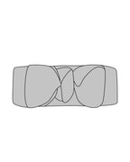 Headwrap in Ribbed Heather Grey