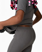 Reversible Opening Ready Set Romper® Twirl in Ribbed Stormy