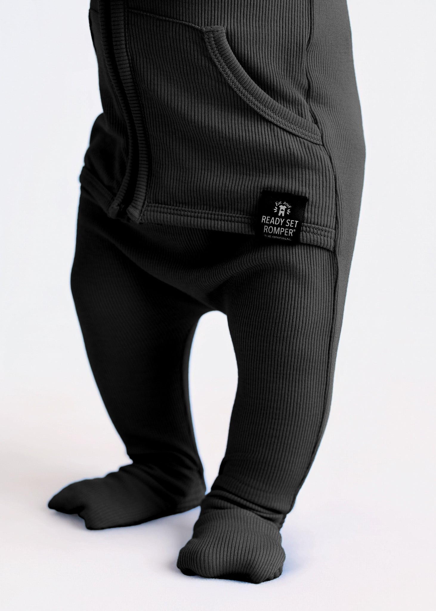 Front Opening Ready Set Romper® ZIP-IT! in Essential Midnight